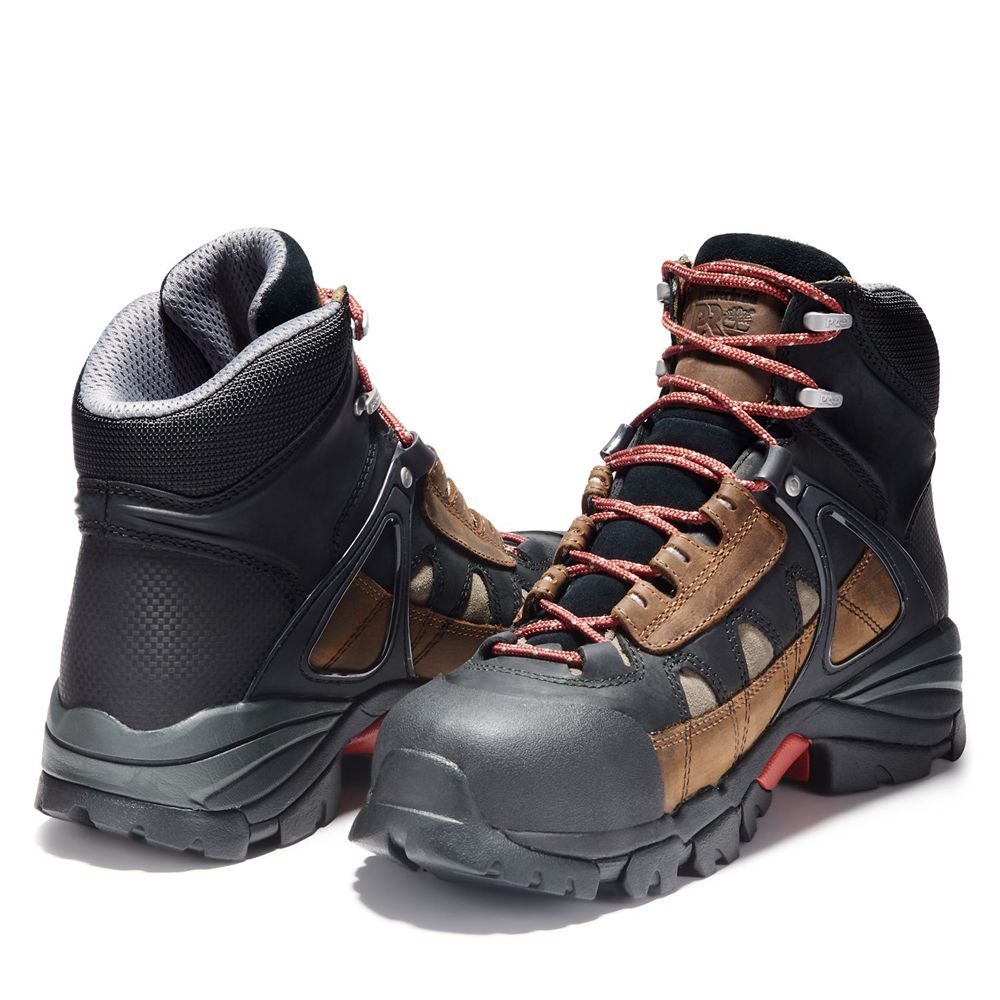 Bocanci De Muncă Timberland Barbati Negrii/Maro - Pro® Hyperion 6\" Alloy Toe - Romania - NSIEHV754